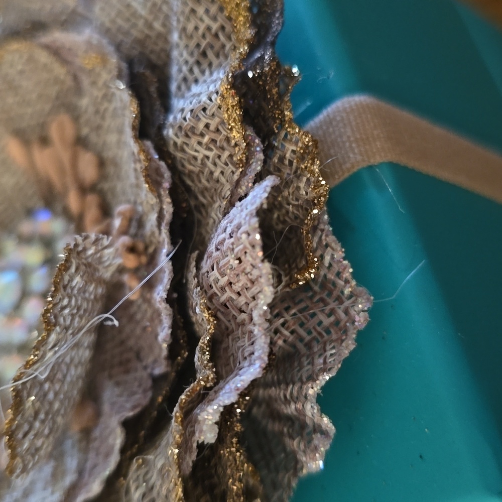 Tieks Box And 2 Color Burlap Flower Topper - image 6